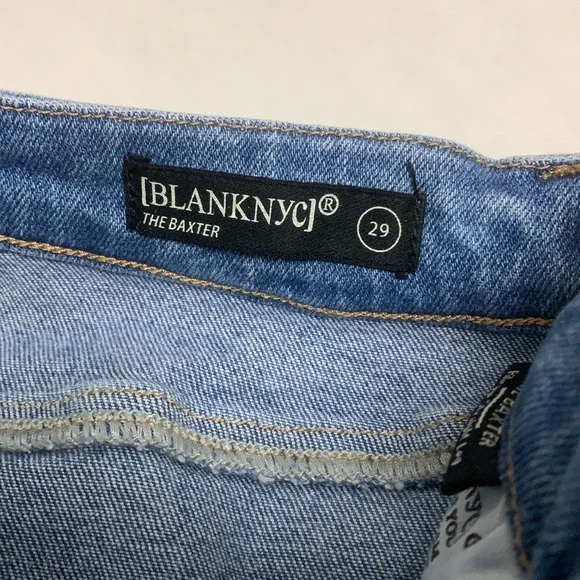 Blank NYC The Baxter Ribcage Straight Leg Raw Hem Jeans - Picture 11 of 12